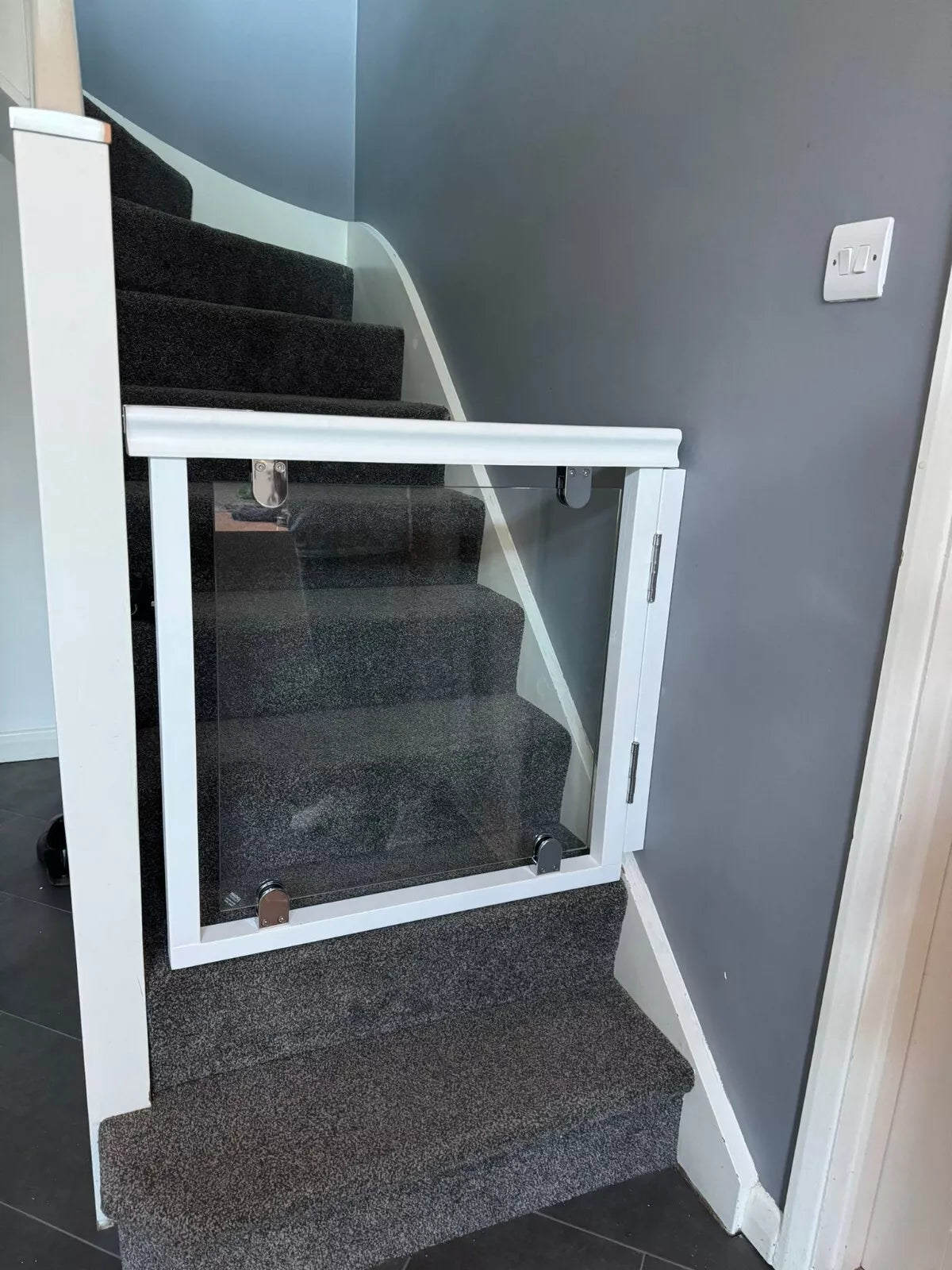 Bespoke Glass Stair Gate