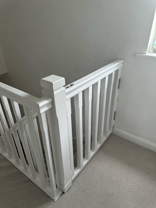 Classic White Banister Gate